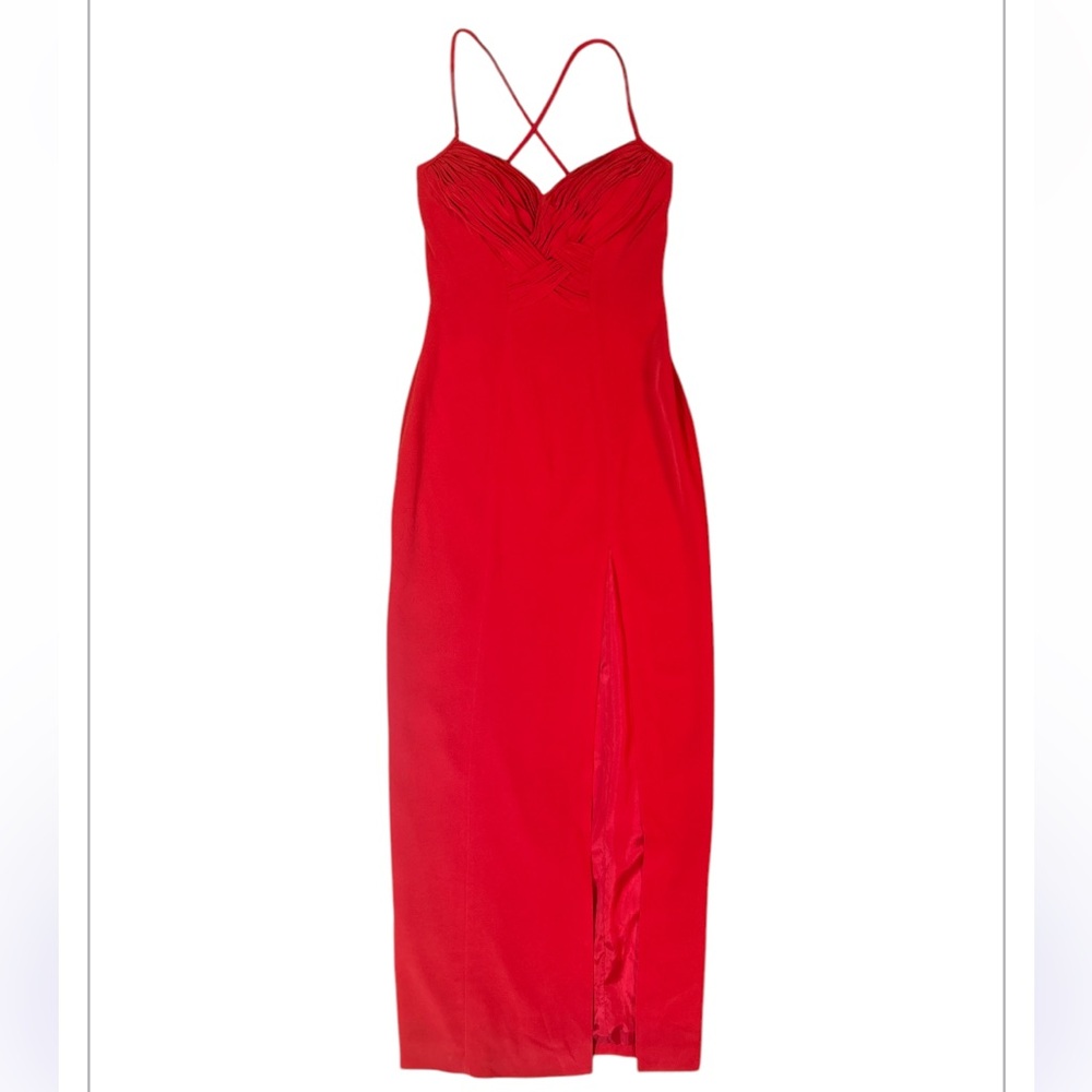 Cache Y2K Formal Red Dress Size:4 NWT